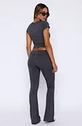 fold waistband leggings
